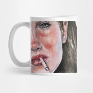 Smoking Girl Mug